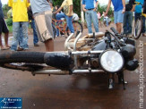 Motoqueiro vinha voando baixo na Avenida Marechal Floriano 