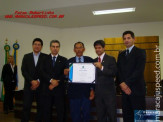 Entrega de certificado de honra ao mérito ao Dia do Pastor Evangélico