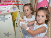 Aniversariantes 3 anos Naitê e Lara Pais Graziella e Claúdio