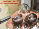 Aniversariantes 3 anos Naitê e Lara Pais Graziella e Claúdio
