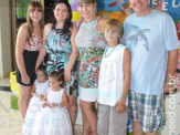 Aniversariantes 3 anos Naitê e Lara Pais Graziella e Claúdio