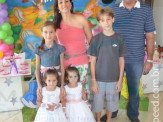 Aniversariantes 3 anos Naitê e Lara Pais Graziella e Claúdio