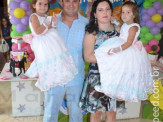 Aniversariantes 3 anos Naitê e Lara Pais Graziella e Claúdio