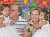 Aniversariantes 3 anos Naitê e Lara Pais Graziella e Claúdio