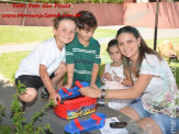Aniversariantes 3 anos Naitê e Lara Pais Graziella e Claúdio