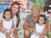 Aniversariantes 3 anos Naitê e Lara Pais Graziella e Claúdio