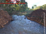 Fotos de degradação ambiental por obra da Prefeitura Municipal de Maracaju