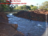 Fotos de degradação ambiental por obra da Prefeitura Municipal de Maracaju