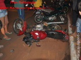 Maracaju: Grave acidente na Vila Juquita deixa motociclista com fratura exposta