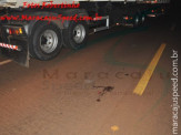 Maracaju: Motociclista morre após invadir pista na BR-267 e ser atingido por carreta