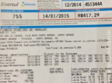 Consumidor toma susto ao receber, no mesmo mês, contas de luz com diferença de R$ 98