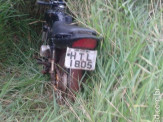 Maracaju: PM encontra moto furtada que pode ter sido usada em assalto a Posto de Combustível