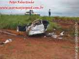 Maracaju: Veículo capota por várias vezes na rodovia MS-164