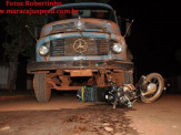 Maracaju: Motociclista colide frontalmente com caminhão na Rua Comandante Camisão e vai a óbito