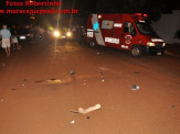 Maracaju: Motociclista colide frontalmente com caminhão na Rua Comandante Camisão e vai a óbito
