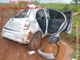 Maracaju: Veículo capota por várias vezes na rodovia MS-164