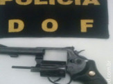 DOF apreende duas armas de fogo na manhã de ontem em residências aqui em Maracaju