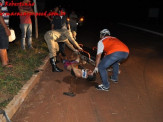 Maracaju: Cachaça ocasiona queda de moto em rotatória da BR-162 e deixa homem gravemente ferido