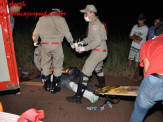 Maracaju: Colisão entre carro e moto na BR-267 deixa homem gravemente ferido