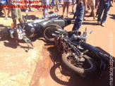 Maracaju: Colisão envolvendo duas motocicletas, próximo a “Biquinha” deixa jovem ferida