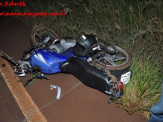 Maracaju: Colisão entre carro e moto na BR-267 deixa homem gravemente ferido
