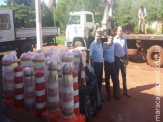 Maracaju: PRE de Vista Alegre recebe doação da Usina Tonon Bioenergia de 40 cones de sinalização