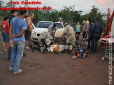Maracaju: Acidente entre carro e motocicleta na Avenida Senador Filinto Muller