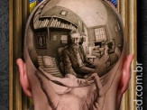 Tatuagens 3D impressionam por misturar fantasia e realidade