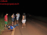 Maracaju: Colisão entre carro e moto na BR-267 deixa homem gravemente ferido