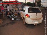 Maracaju: Acidente entre carro e motocicleta na Avenida Senador Filinto Muller