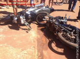 Maracaju: Colisão envolvendo duas motocicletas, próximo a “Biquinha” deixa jovem ferida
