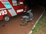 Maracaju: Cachaça ocasiona queda de moto em rotatória da BR-162 e deixa homem gravemente ferido