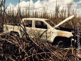 DOF apreende carro roubado carbonizado e maconha na região de Rio Brilhante