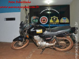 Maracaju: PM recupera motocicleta furtada