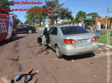 Maracaju: Colisão entre caminhão e veículo no Centro de Maracaju