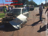 Maracaju: Colisão entre caminhão e veículo no Centro de Maracaju
