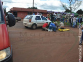 Maracaju: Grave acidente entre motociclista e veículo na avenida Marechal Floriano