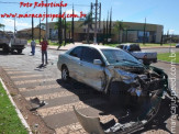 Maracaju: Colisão entre caminhão e veículo no Centro de Maracaju