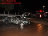 Maracaju: Veículo deixa jovens nervosos e é incendiado próximo a “nova” rodoviária