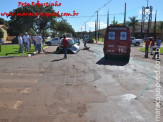 Maracaju: Colisão entre caminhão e veículo no Centro de Maracaju