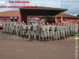 Maracaju: Novos bombeiros chegam, são batizados, apresentados ao prefeito e já trabalham