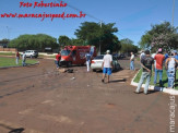 Maracaju: Colisão entre caminhão e veículo no Centro de Maracaju
