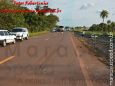 Maracaju: Acidente na BR-060 envolveu veículo e caminhão, e resultou em três mortos