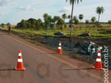 Maracaju: Acidente na BR-060 envolveu veículo e caminhão, e resultou em três mortos