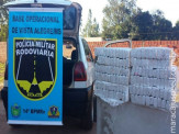 Maracajuj: PRE persegue carro em fuga e apreende 200 kg de maconha na BR-267