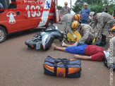 Maracaju: Colisão entre motocicletas na Vila Juquita
