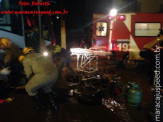 Maracaju: Motociclista colide com ônibus na Rua 11 de Junho, de fronte à mecânica do Caio (assista)