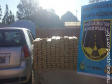 Maracaju: PRE apreende 244 quilos de maconha, após veículo furar bloqueio policial em Vista Alegre