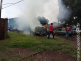 Maracaju: Veículo em chamas assustou moradores na Vila Juquita