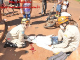 Maracaju: Motoboy menor de idade colidi com caminhão baú na Vila Juquita